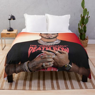Best Design Personalized Fit Blanket Pin Button Mask Phone Wallet T-Shirt Sticker Case! Throw Blanket Official Anuel Merch