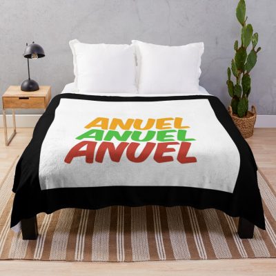 Anuel Essential Throw Blanket Official Anuel Merch