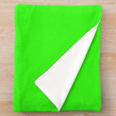 Anuel Aa Verde Fluor Safety Green Throw Blanket Official Anuel Merch