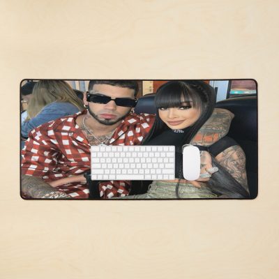 Anuel Aa And Yailin Mouse Pad Official Anuel Merch