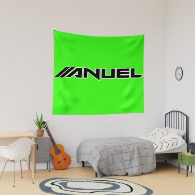 Anuel Aa Verde Fluor Safety Green Tapestry Official Anuel Merch